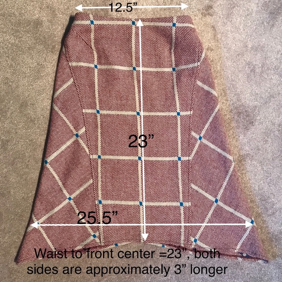 Wool Blend Midi High Low Winter Dress - Picture 9 of 10